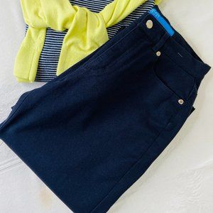 ESCADA SPORT Navy Blue Relaxed High Rise Jeans